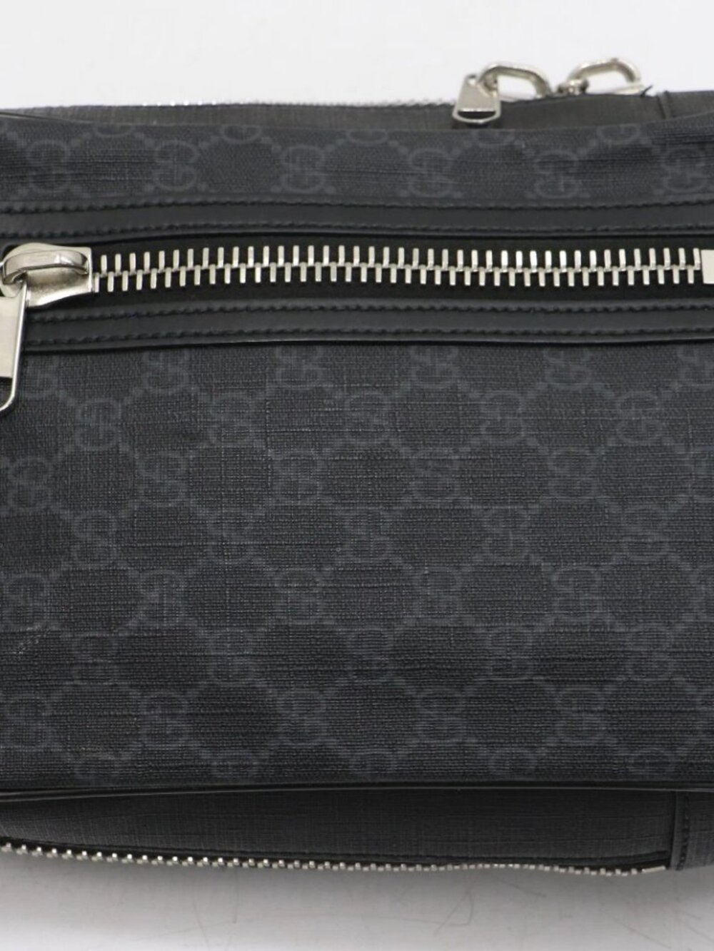 GUCCI GG Supreme Sling Backpack Belt Bag Sherry Line - Black